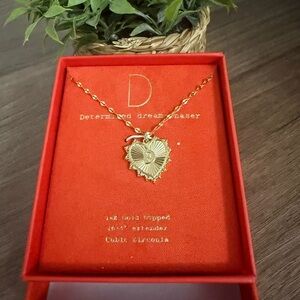 a new day Gold Heart Pendant Necklace